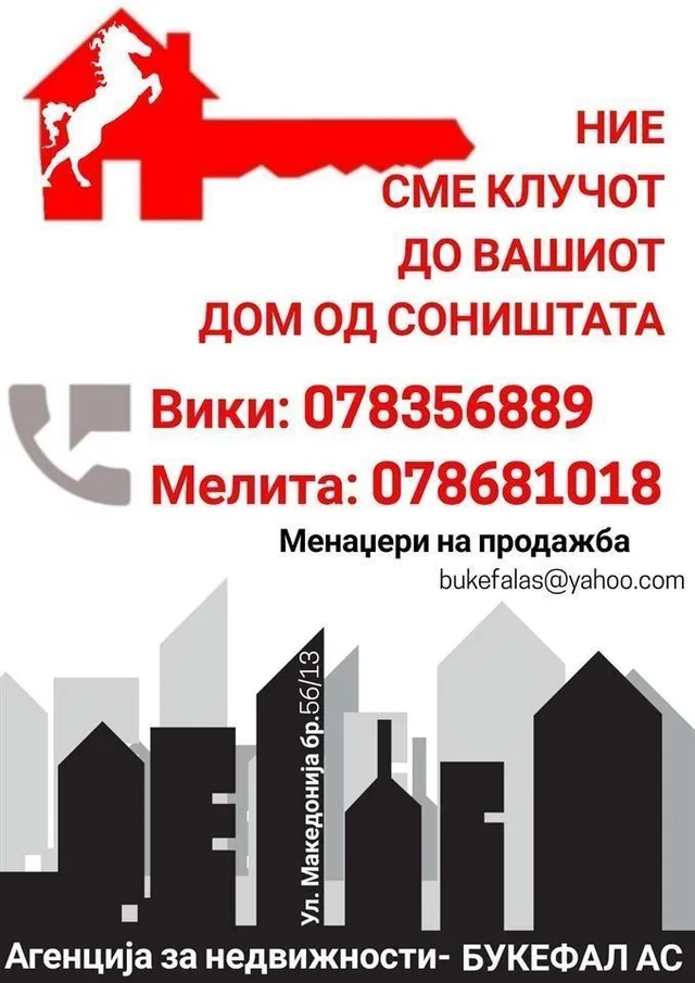 Bukefal AS sells a beautiful 70m2 apartment and 12m2 PO on Ilindenska 1